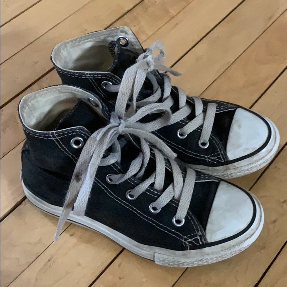 Girls high top converse